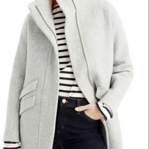 J. Crew Italian Wool Cocoon Coat - Heather Gray - Size 14